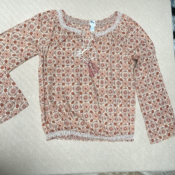 Lucky Brand Tops - Lucky Brand long sleeve blouse SIZE Large…I do love and take offers!